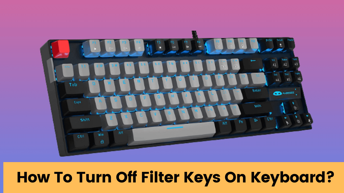 how to turn off filter keys on keyboard