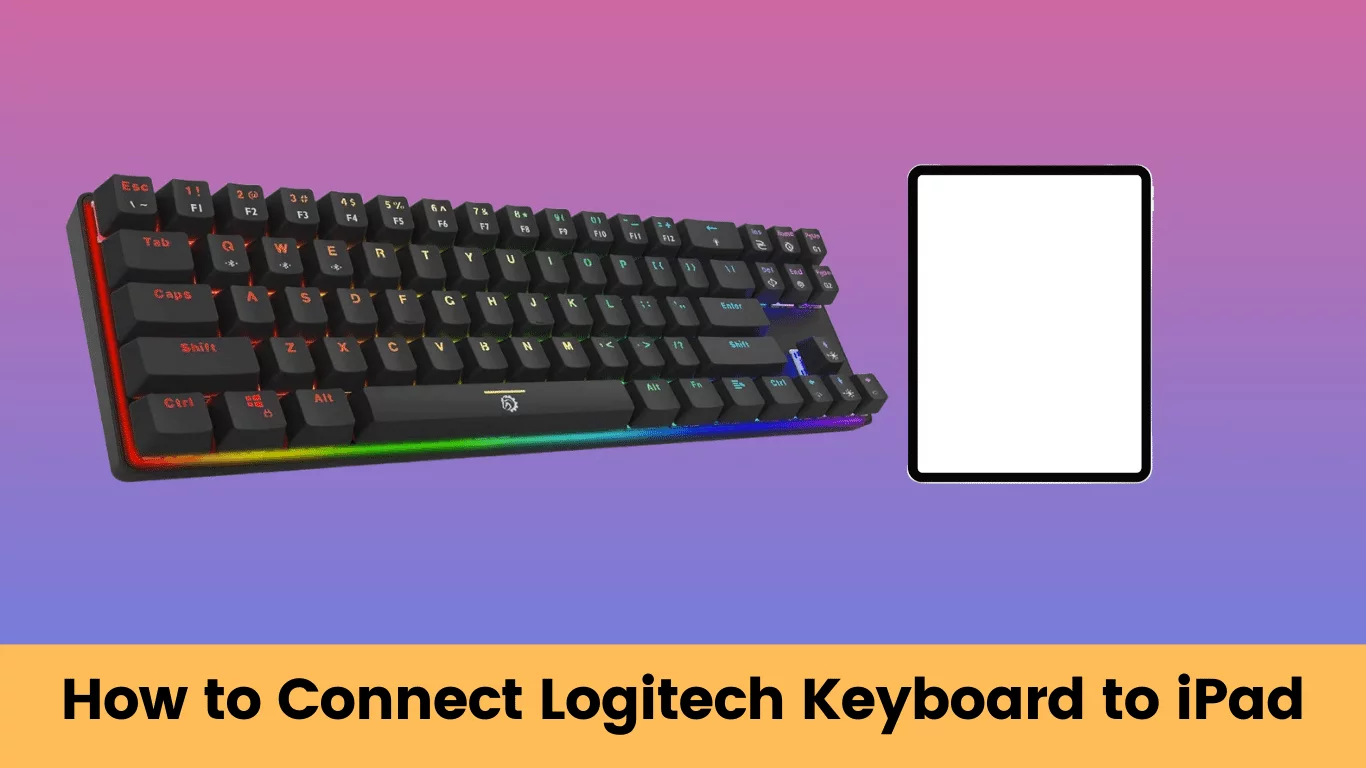 how to connect logitech keyboard to ipad