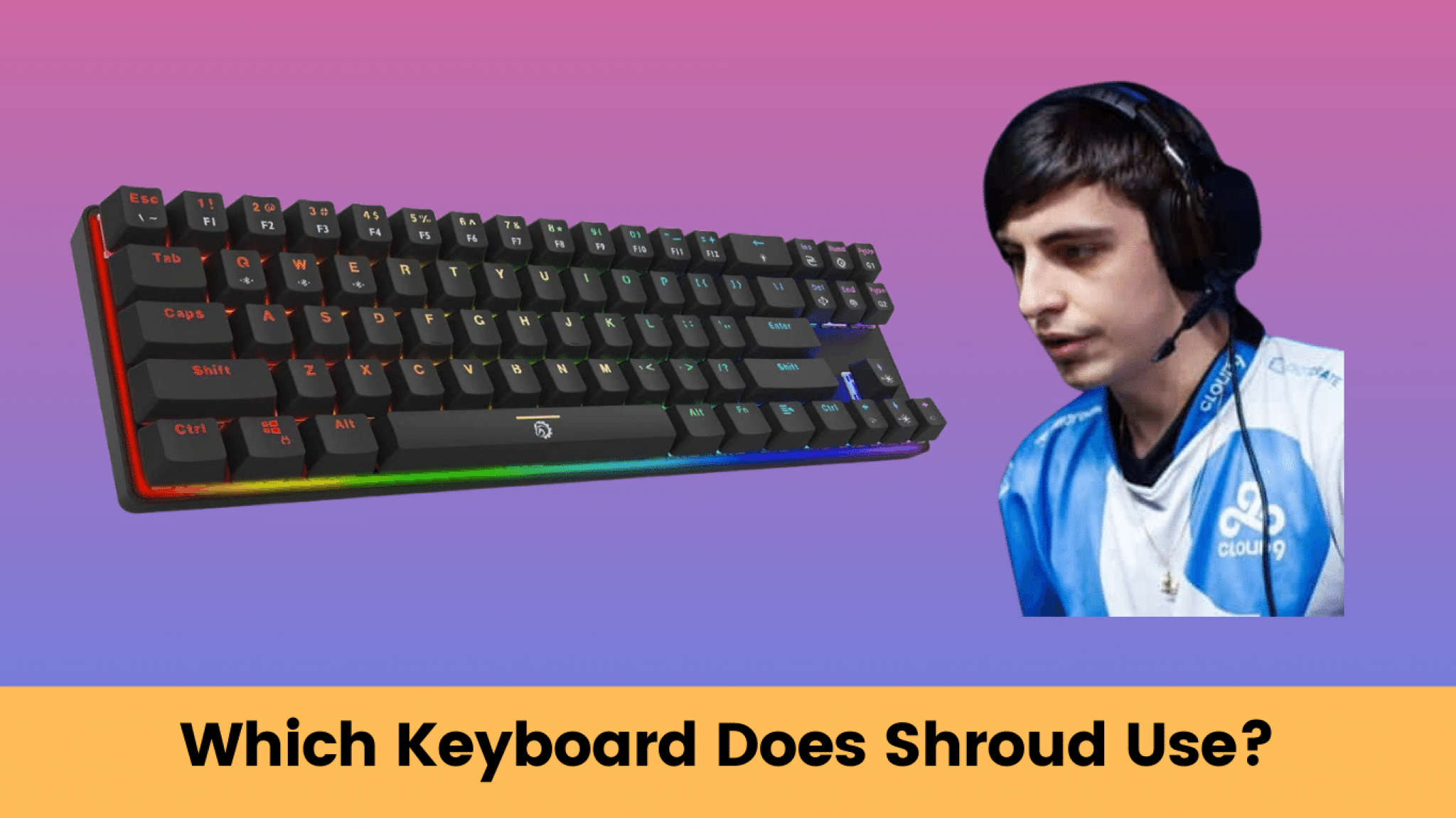 Which Keyboard Does Shroud Use Mouse, Streaming Setup