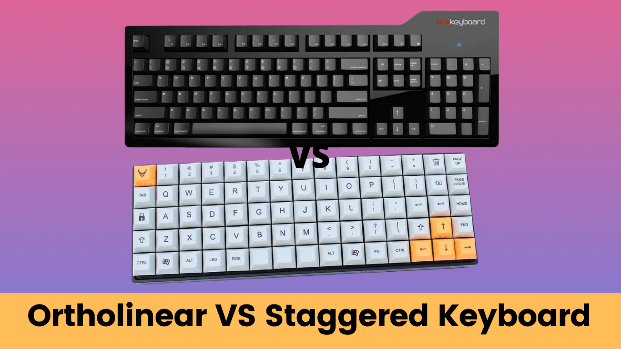 Ortholinear VS Staggered Keyboard Which One is Better?