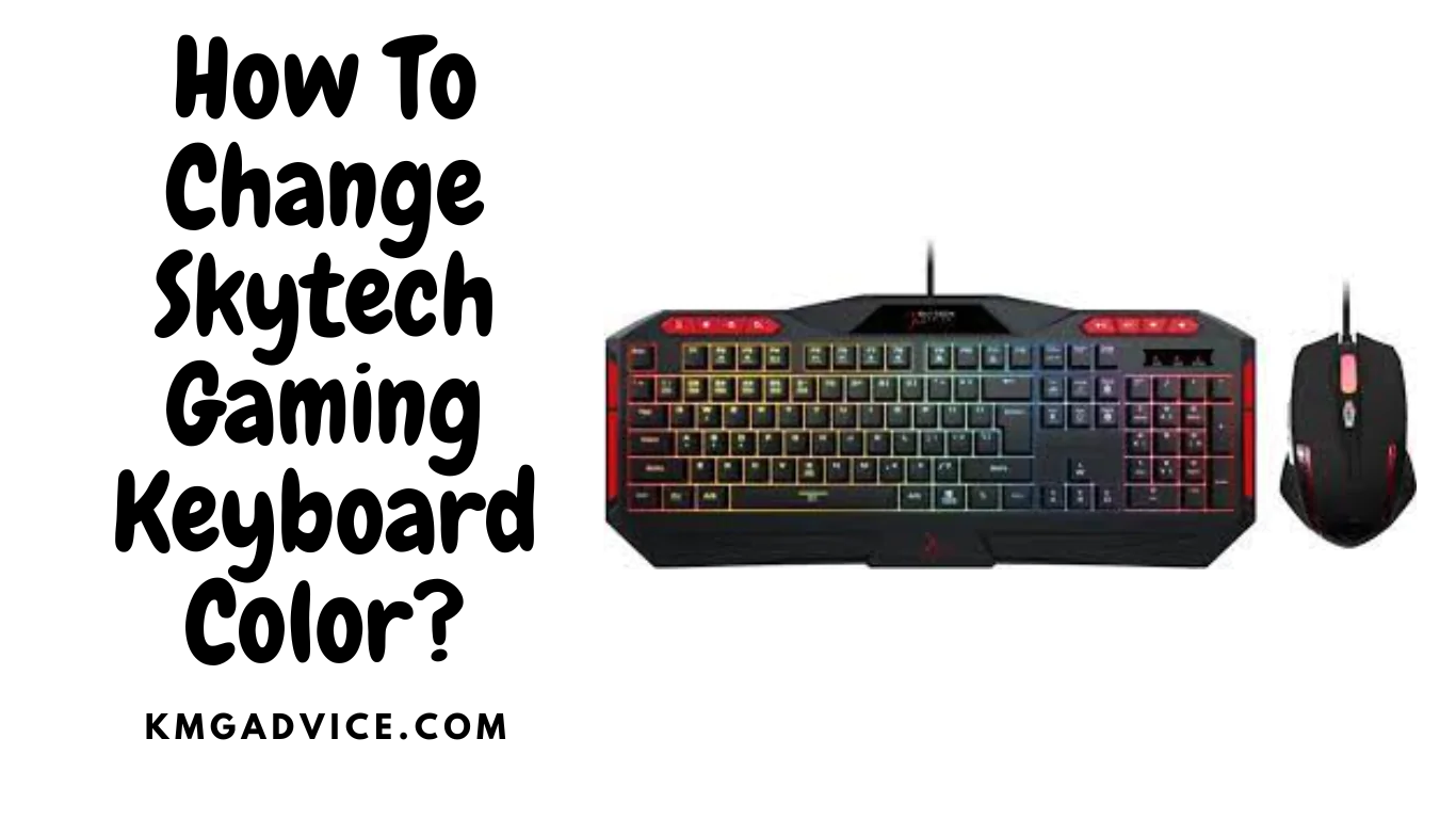 how to change skytech gaming keyboard color