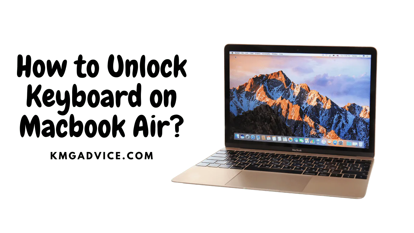 how to unlock keyboard on macbook air